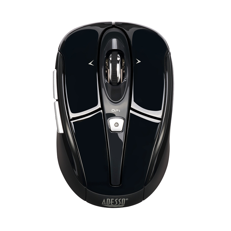 Adesso IMOUSE S60B Mouse - USB - Optical - 6 Button(s) - Black - Wireless - Right-handed